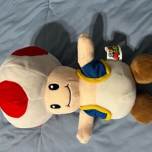 Super Mario bros plush toad